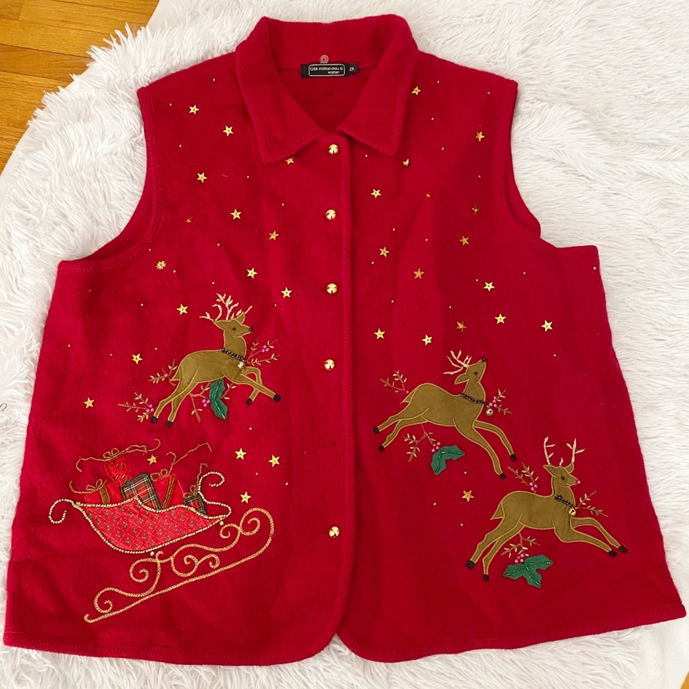Women's Tacky Ugly Christmas Sweater Vest